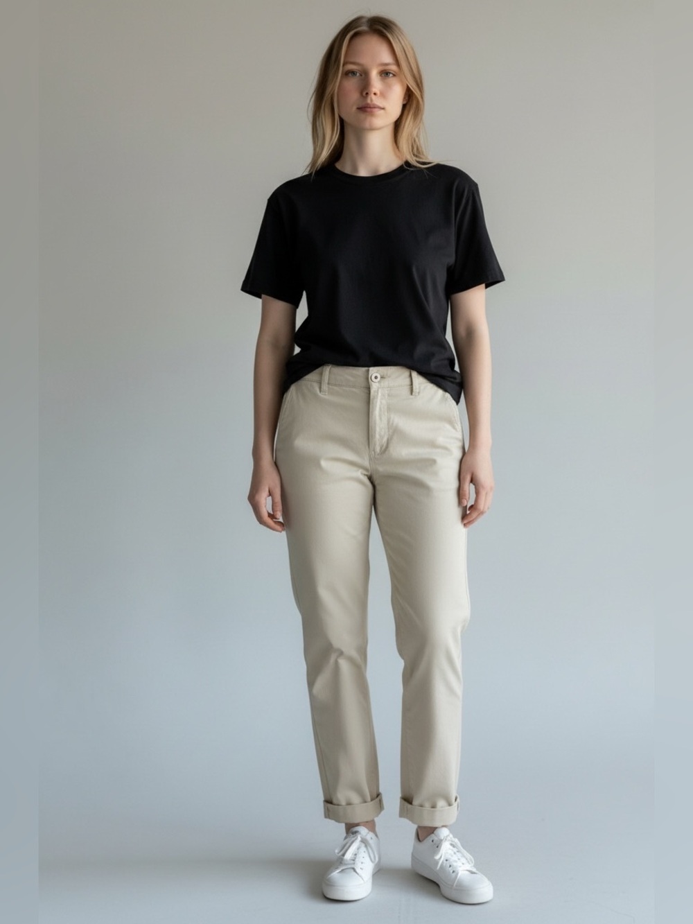 VINCE Ivory Cropped Chino Pants Size 29 Made in USA Stretch Cotton preppy